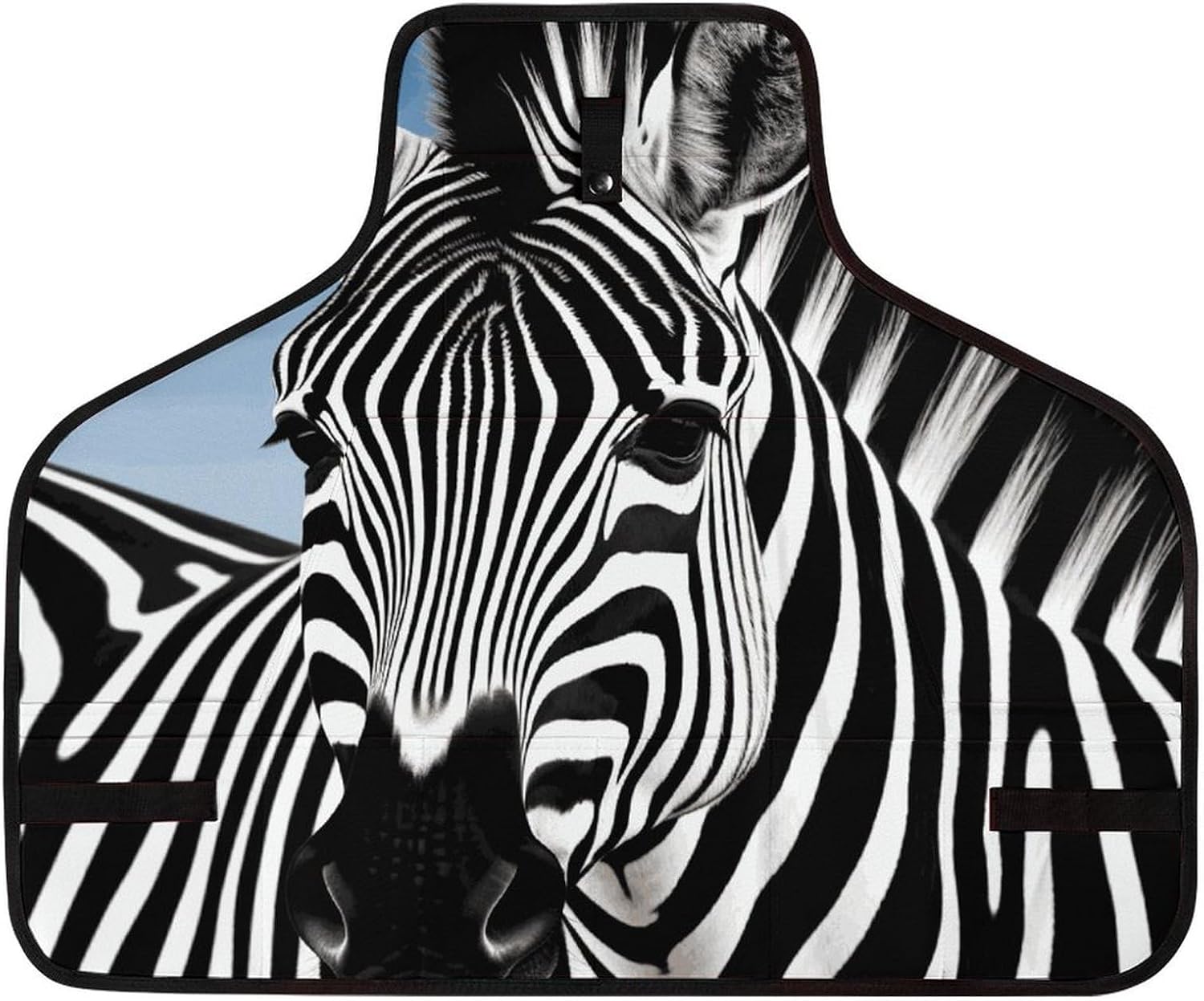 Delantal de trabajo Zebra con bolsillos, ajustable miniatura 1