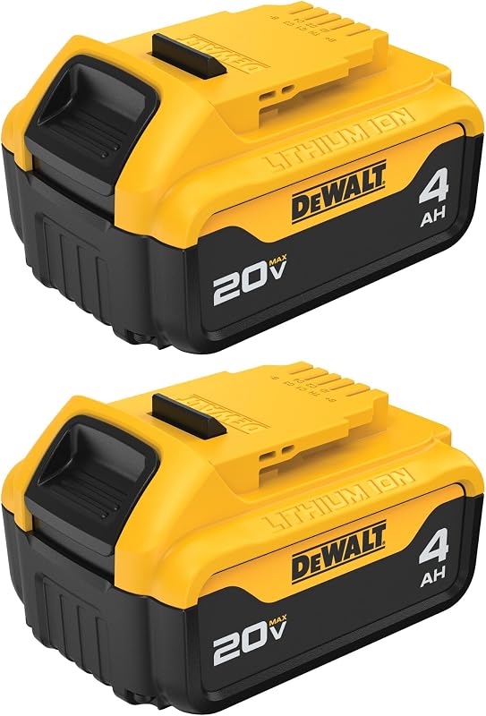 20V MAX* XR Battery, 4.0-Ah, 2-Pack (DCB204-2), Black