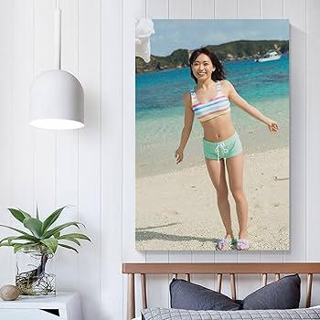 Amazon.co.jp: 斉藤朱夏水着セクシー写真絵画ポスター アートパネル