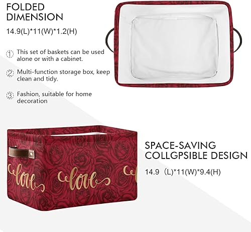 Miniatura 52 de senya Cesta de almacenamiento de Pascua con asas, huevos de Pascua, tela de conejo, contenedores de almacenamiento plegables para almacenamiento, 15