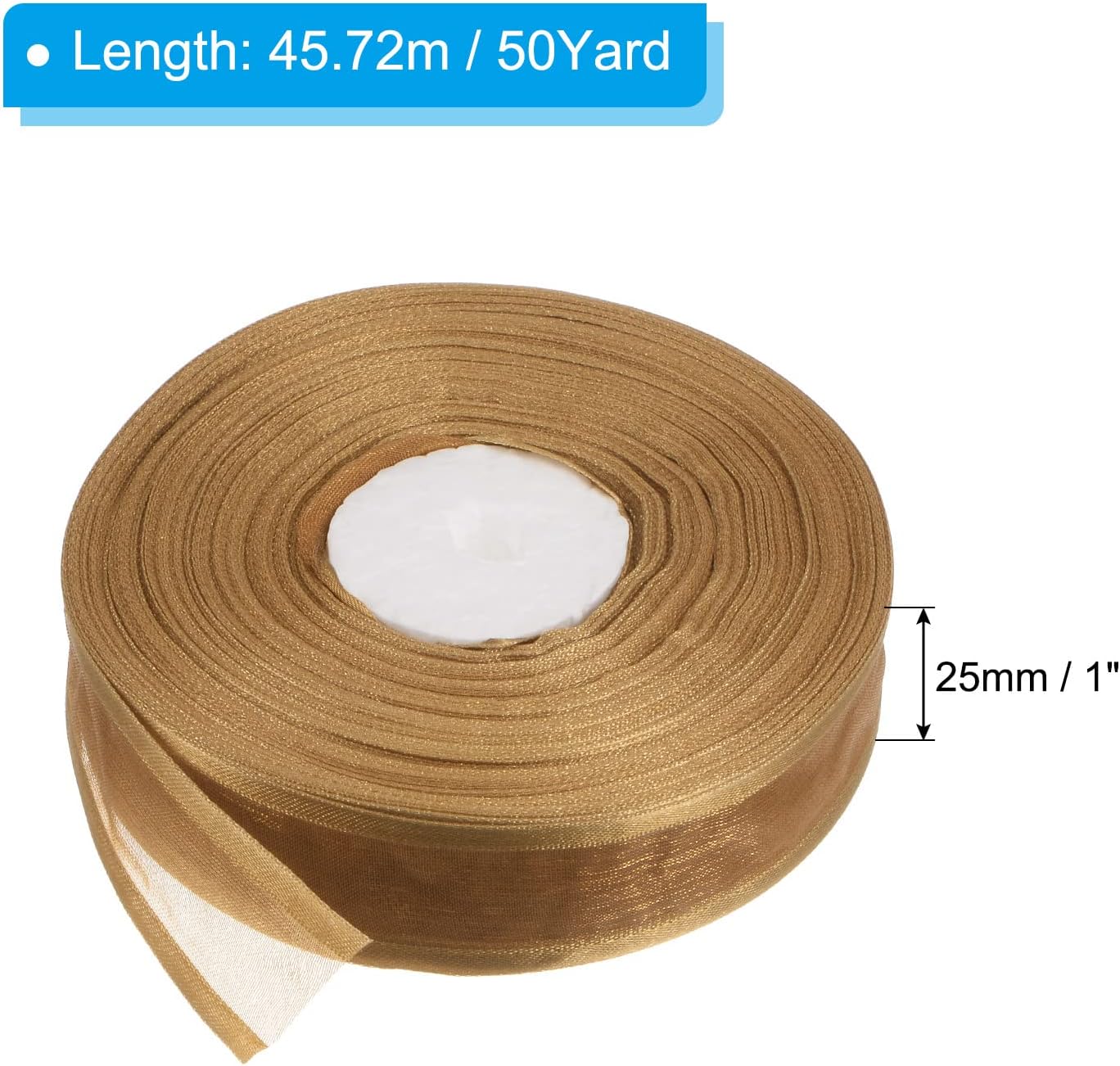 Bies Costura PATIKIL 10mm Algodón Sarga Cinta 9m(10 Yardas) Algodón Encuadernación Cinta Espiga Cinta Para Coser Encuadernación Regalo Envoltura Artesanía Bricolaje Caqui Cinta Bies