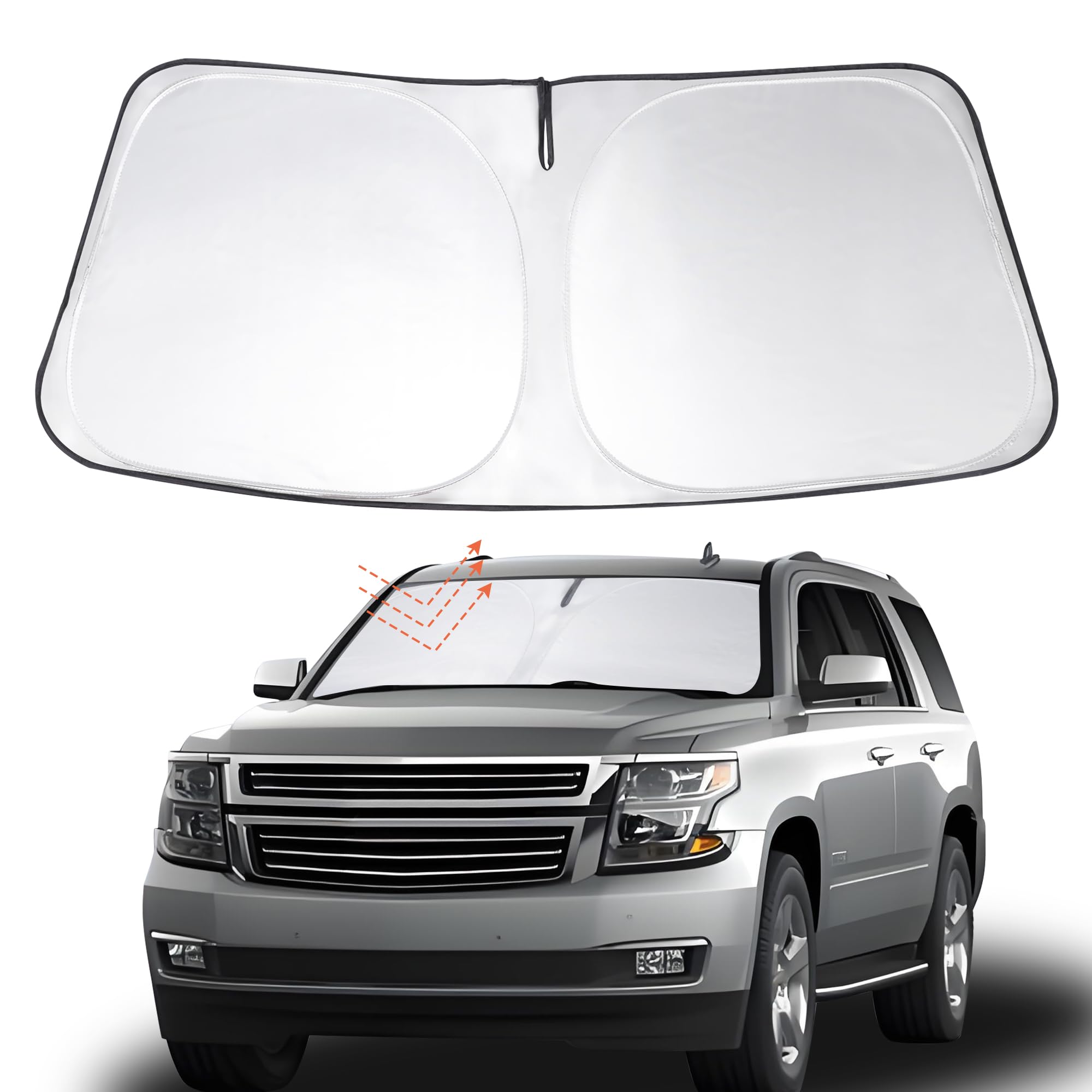 Windshield Sun Shade Sunshade for 2015-2020 Chevrolet Tahoe