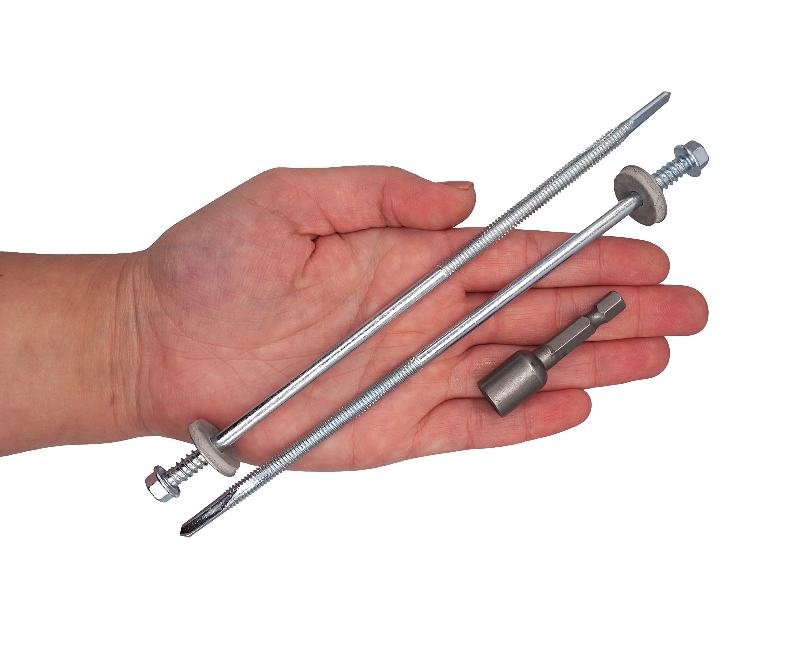 Tornillos Tek Autoperforant De Cabeza Hexagonal De Acero Inoxidable 316 Con