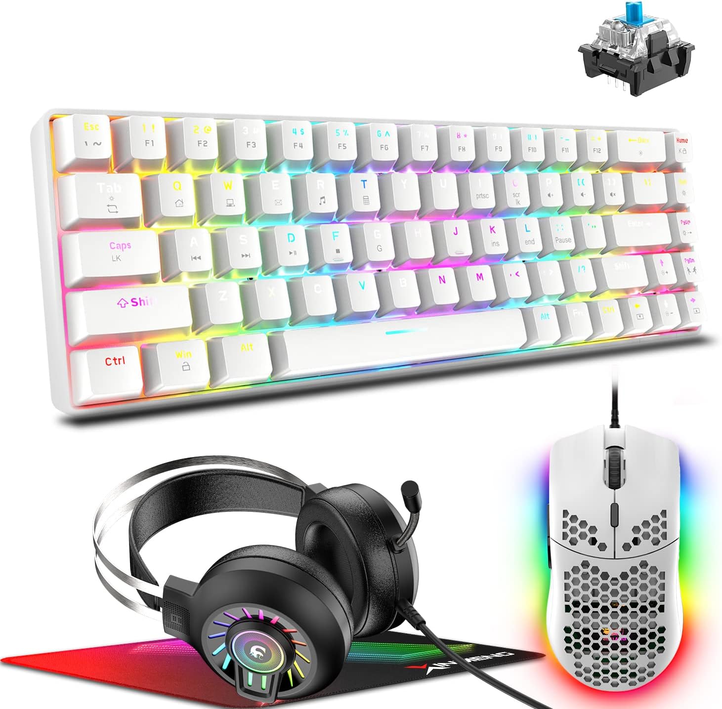 Battlefield 4 Ps4 Mit Maus Und Tastatur 4-in-1-Gaming-Tastatur und -Maus-Set 68 Tasten RGB-Chroma