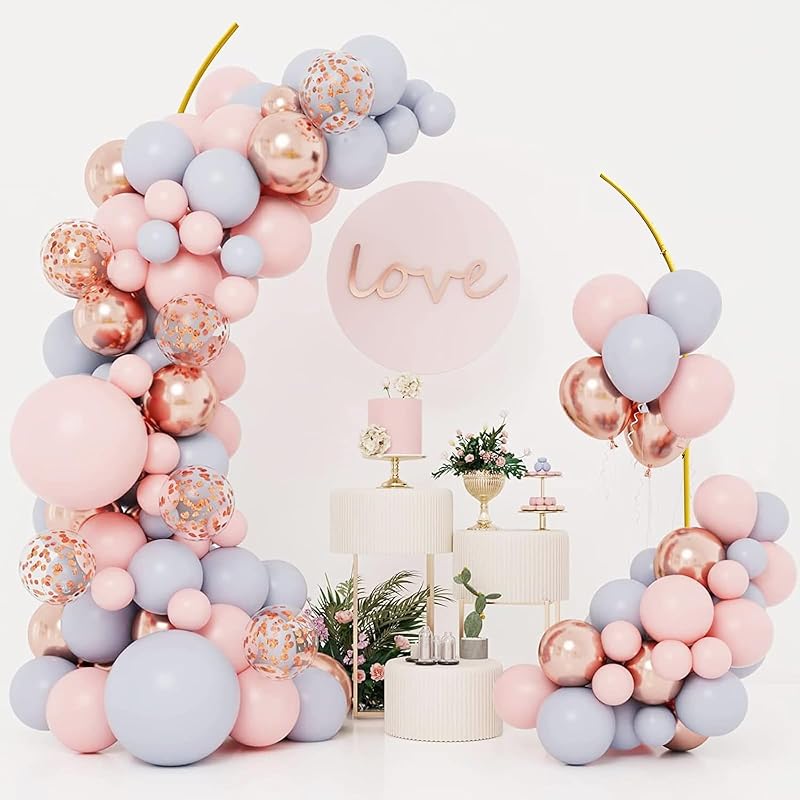 HIQE-FL 2m x 2.4m Esküvői Virágívek Fém Ballon Arch Kerti Dekoráció