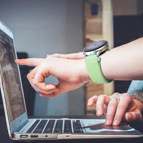 Miniatura 4 de Correa deportiva de nailon suave de 0.866in, compatible con Samsung Galaxy Watch de 1.811inSamsung Galaxy Watch 3 de 1.772inGear S3 FrontierClassic,