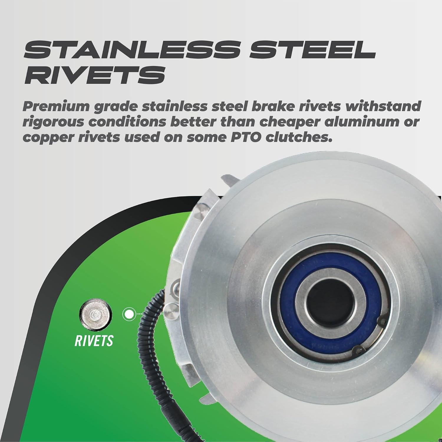 Outdoor Power Xtreme Equipment X0460 PTO Clutch Compatible with/Replacement for Warner 5218-101 5218-217 Warner 5218-101 5218-217 1.125 Crankshaft, 7.15" Pulley, Clockwise Rotation