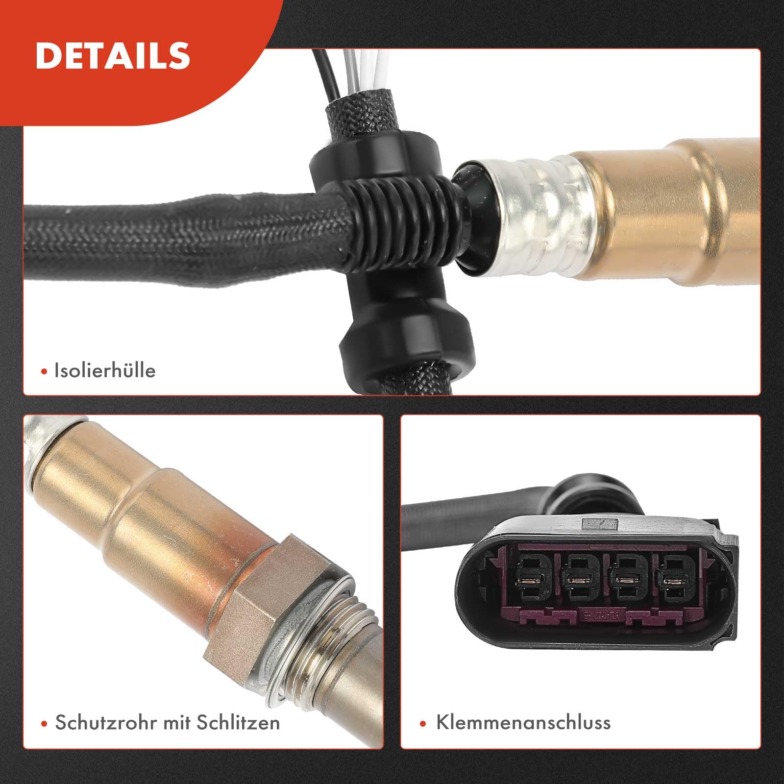 Frankberg 2x Lambdasonde Abgassonde Katalysatorsonde Kompatibel mit A3 A4 A6 A8 B.o.r.a P.a.s.s.a.t Polo Caddy Golf Lupo Ibiza Inca Leon Toledo Fabia