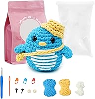 Vista 1 de Wadukud Kit de ganchillo para principiantes, kit de animales de ganchillo para adultos y niños, kit de inicio de ganchillo con tutoriales en video