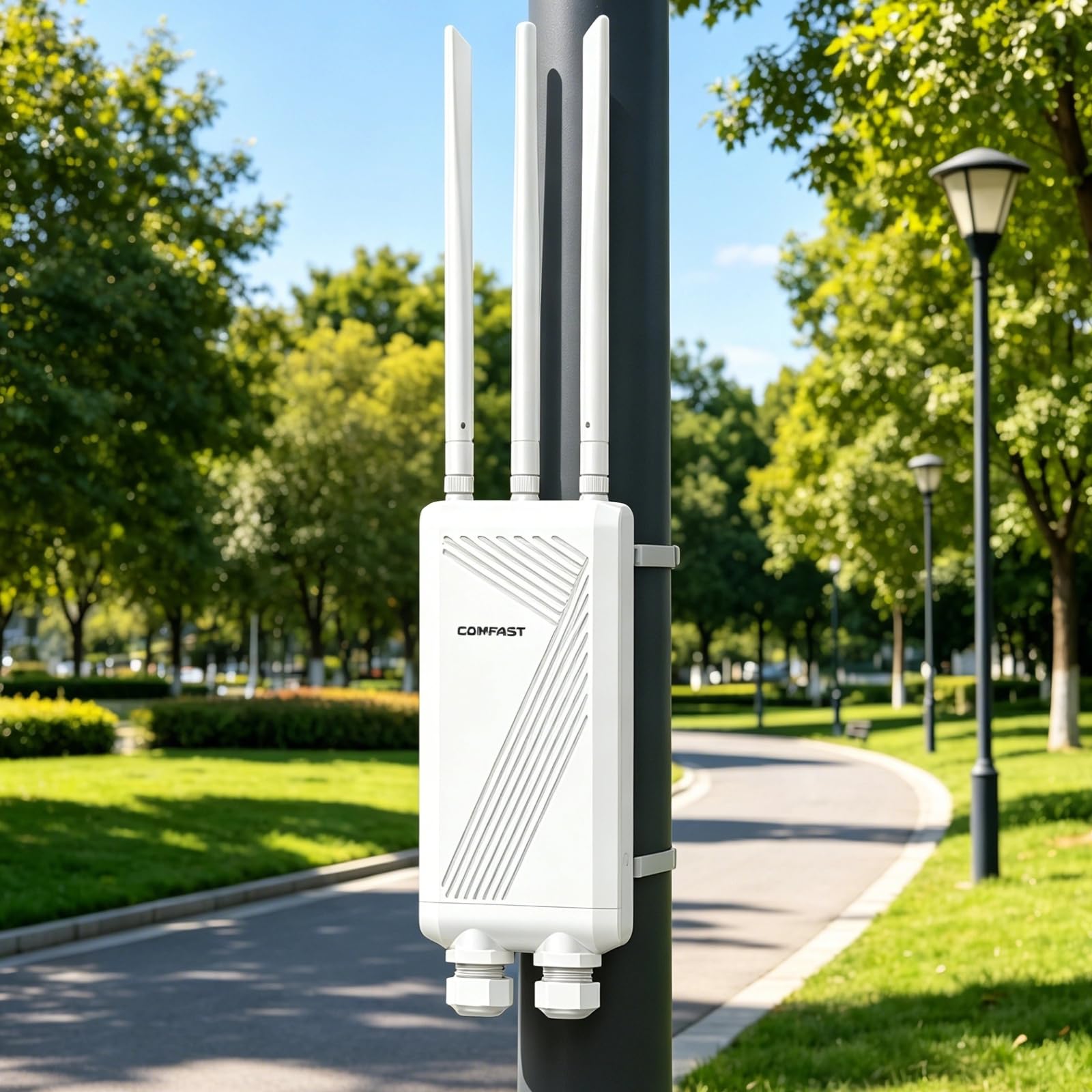 COMFAST Répéteur WiFi 7 Extérieur, BE3600 WiFi 7 Outdoor Point d'accès, EW87