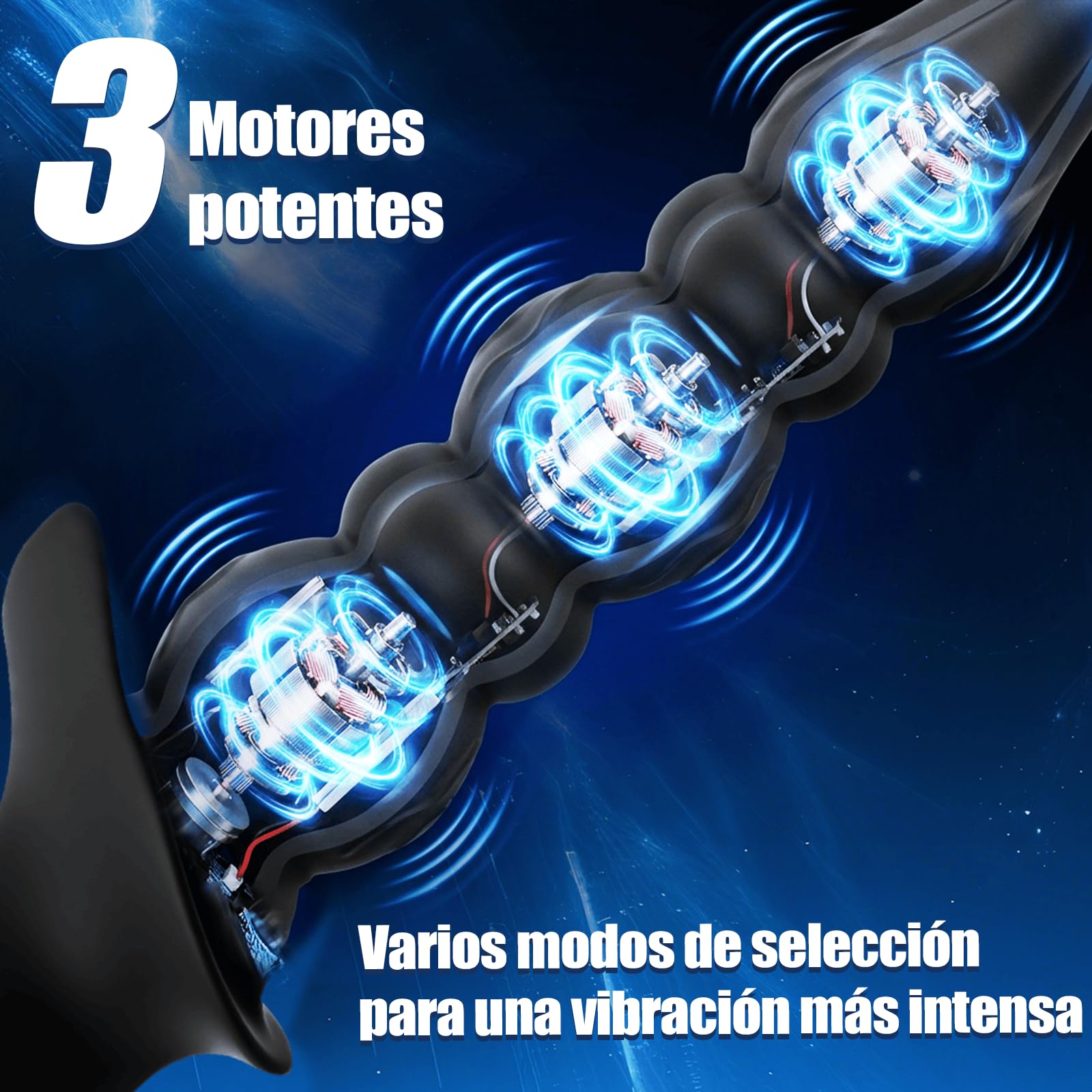 Bolas Anales Vibradoras Plug Anal Punto G Masajeador Dilatador Butt Plug | Estimulador de Próstata Consoladores con 10 Modos de Vibración Vibradorador Masajeador de Próstata Silicona Juguetes Eróticos