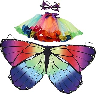 Abaodam 1 Conjunto Saia Tutu Roupas Infantis Roupas Femininas Tutu Roxo Festa Asa Decorativa Tutu Para Meninas Crianças Asas De Fada Fantasias Infantis Kit Varinha Varinha Roupas Cosplay