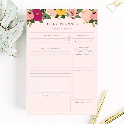 Miniatura 20 de Bliss Collections - Agenda diaria, calendario de autocuidado equilibrado, organizador, registro de productividad para metas/tareas/notas/listas