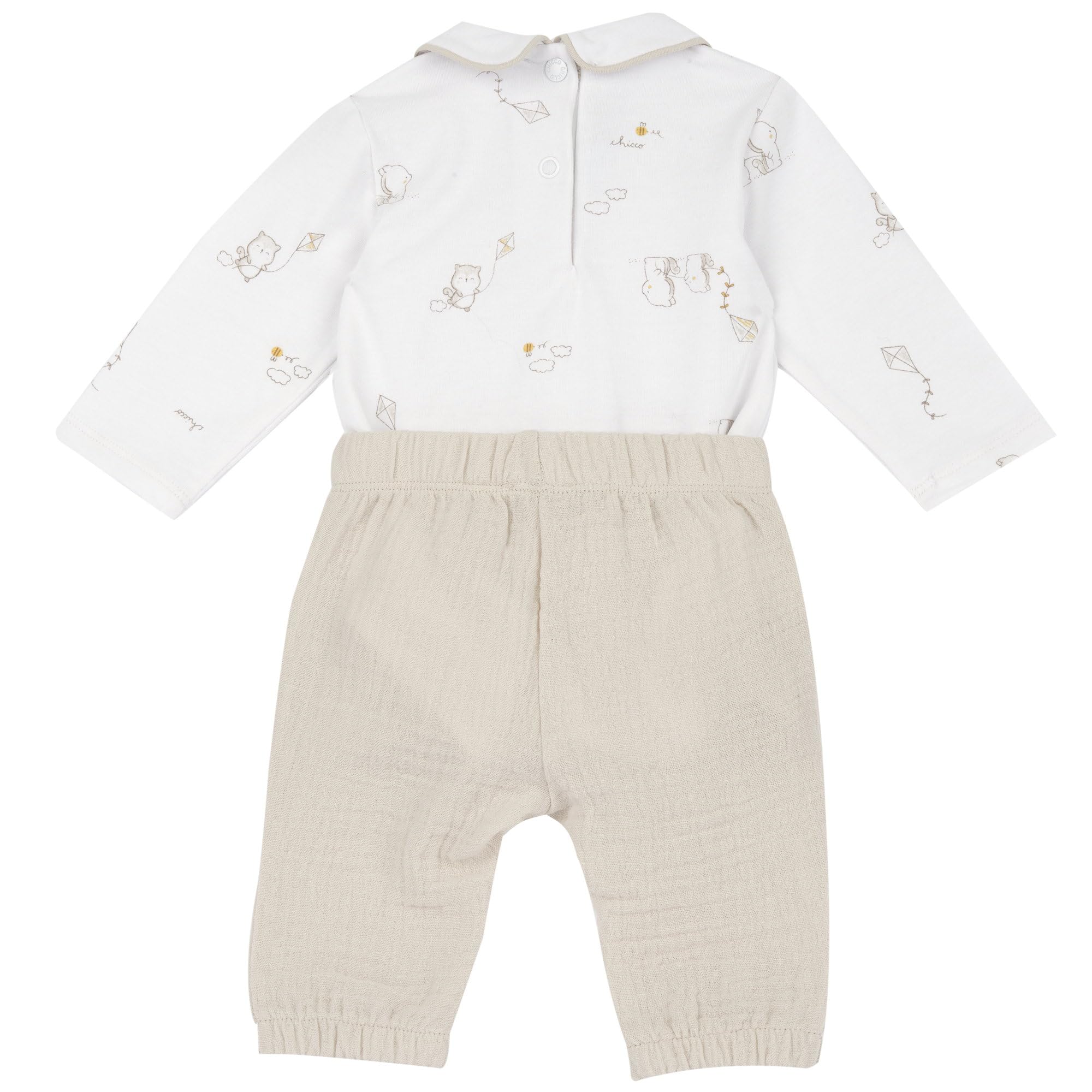 Chicco, Completo Neonata con Body e Pantaloni, Abbigliamento Bambina, Designed in Italy