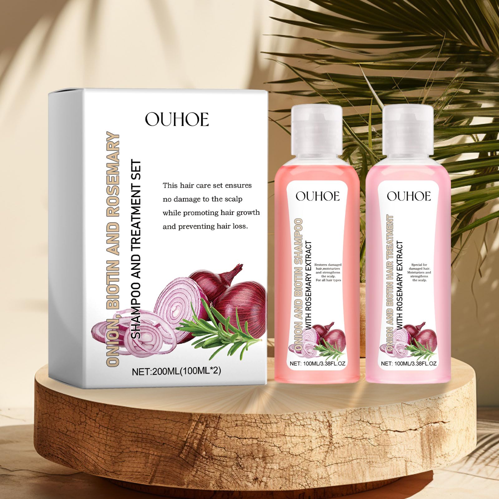 Amazon.com : Onion Biotin and Rosemary Shampoo & Treatment Set for