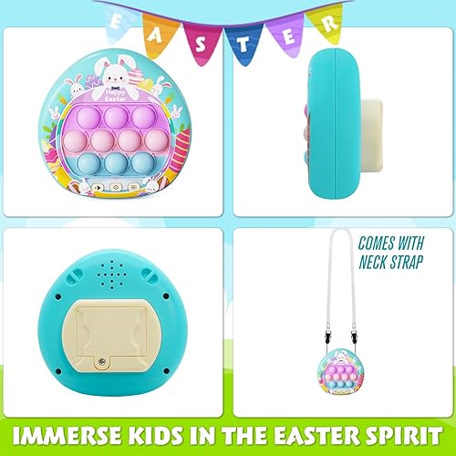 Miniatura 6 de RaboSky Juguete para ansiedad con forma de conejo de Pascua  Ideal como relleno de cesta de Pascua para niños de 8 a 12 años, juego de mano de