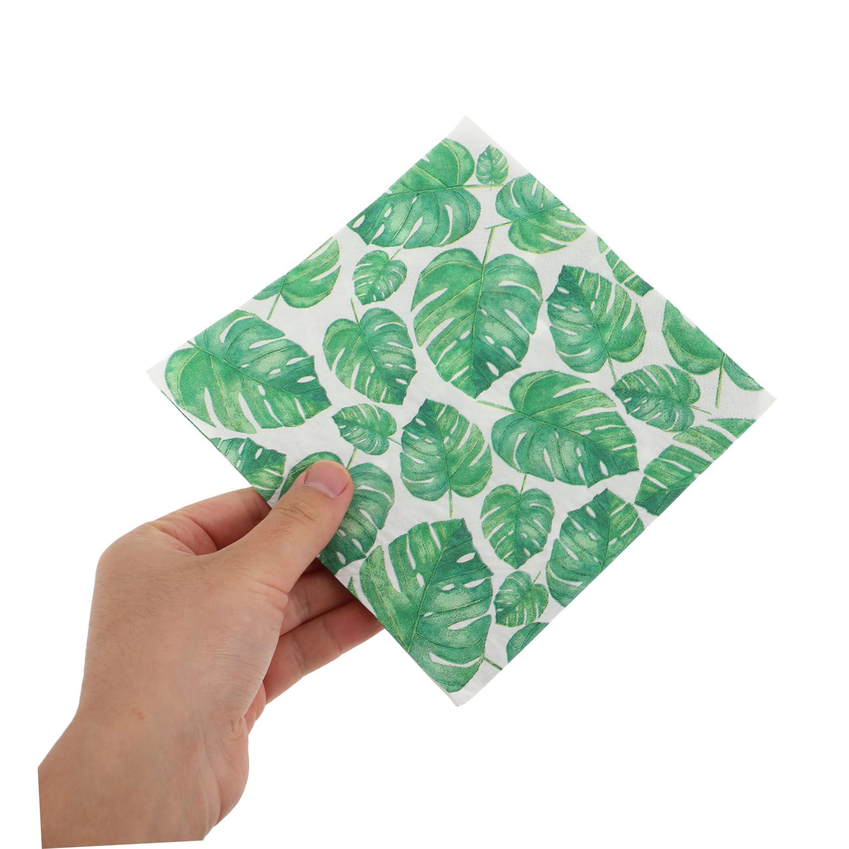 Beaupretty 3piezas Servilletas De Fiesta Estampado De Verdes Paquete De Servilletas Por Bolsa Decoración Para Bodas Cumpleaños y Reuniones Familiares