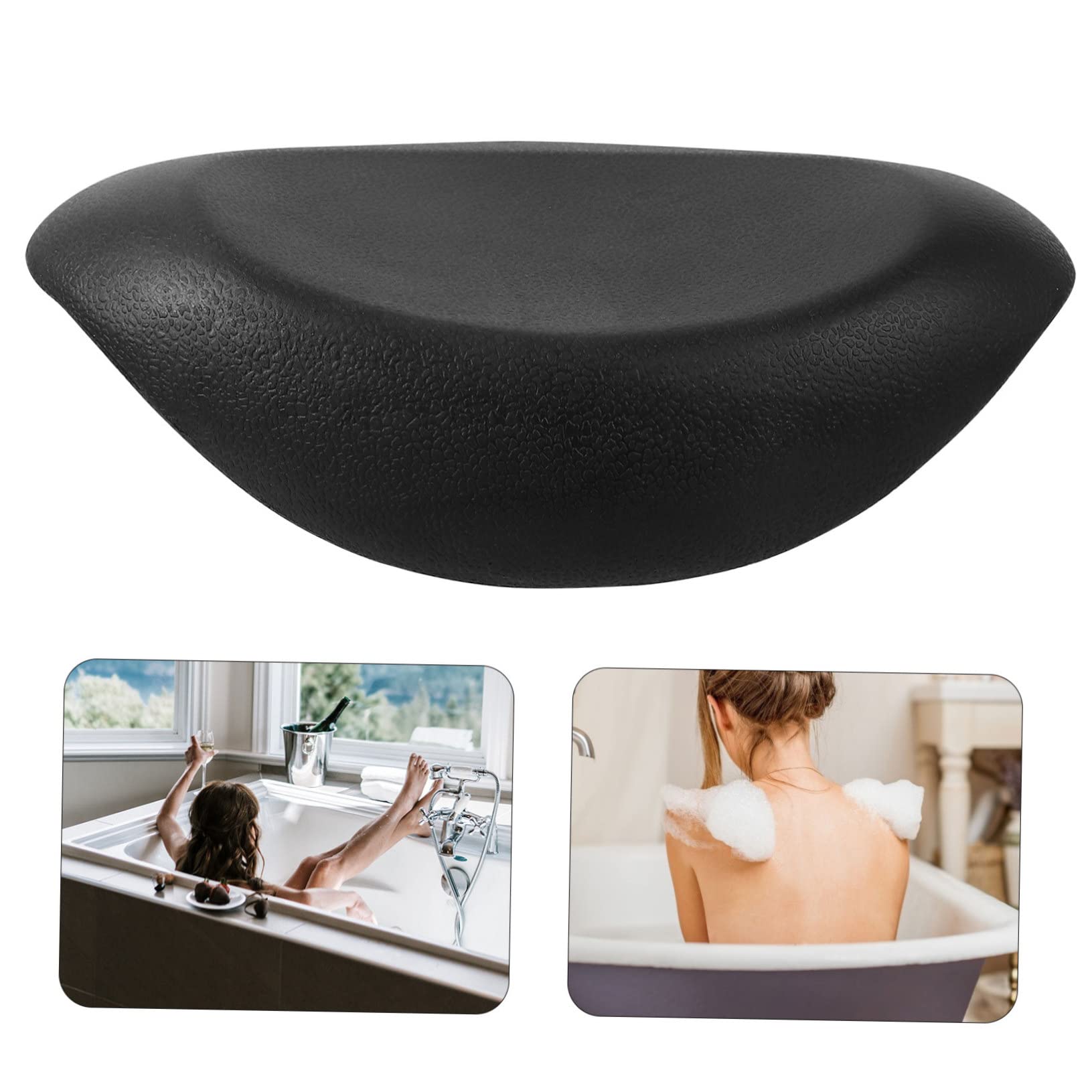 Veemoon Cuscino per Vasca da Bagno Ventosa Supporto per Testa e Collo Adatto Qualsiasi Forma di Vasca o Spa Realizzato in Materiale