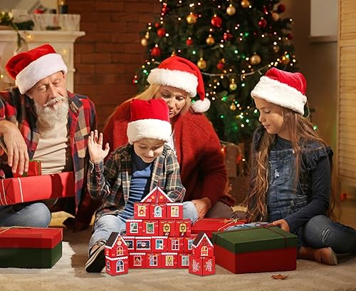 Miniatura 3 de FLYAB 25 cajas de calendario de Adviento de Navidad para llenar 24 días de cuenta regresiva para Navidad, cajas de regalo para niños y adultos,