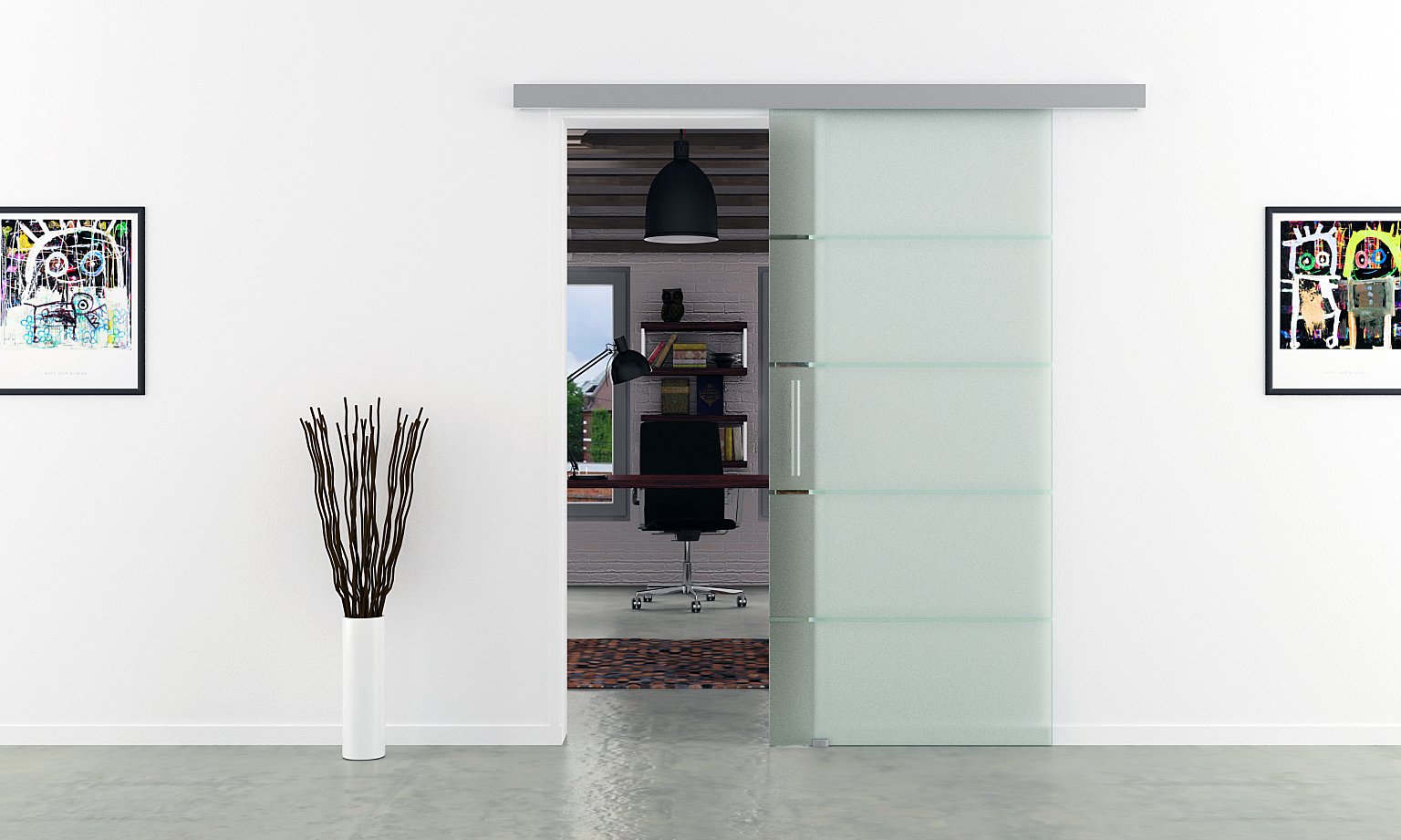 StoreMax Schuifdeurrail aluminium 180 cm type R-20 - Van der Wal HOUT