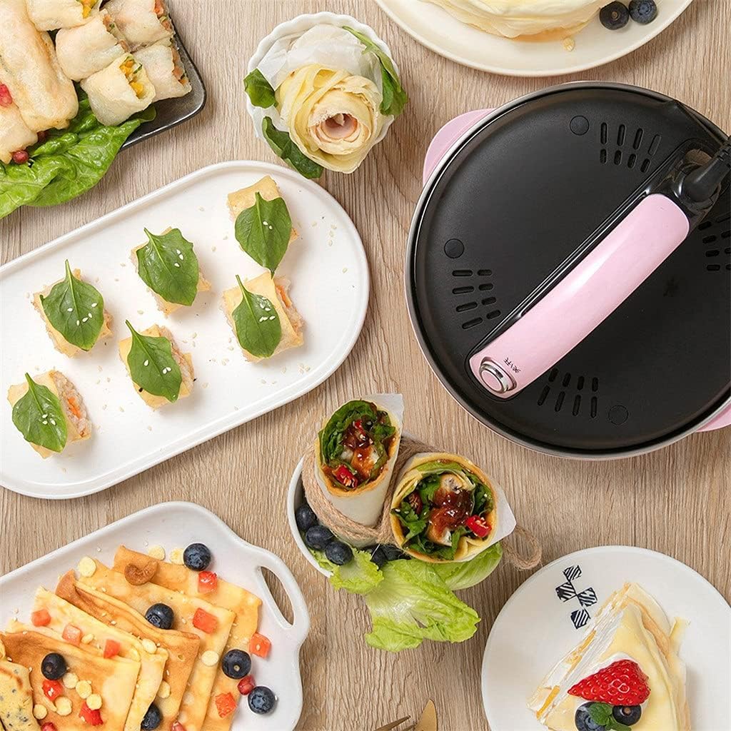 Automatic Non-stick Crepe Makers Mini Pancake Machine Pizza Maker Household Kitchen Tool Electric Baking Pan Metal Stent