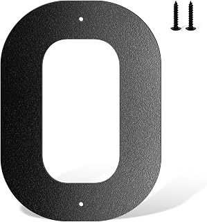 6 Inch Black-coated House Number for Outside,Sturdy and Durable Metal Address Numbers for House,Eye-catching Sign for Home,Street,Store,Company (0)