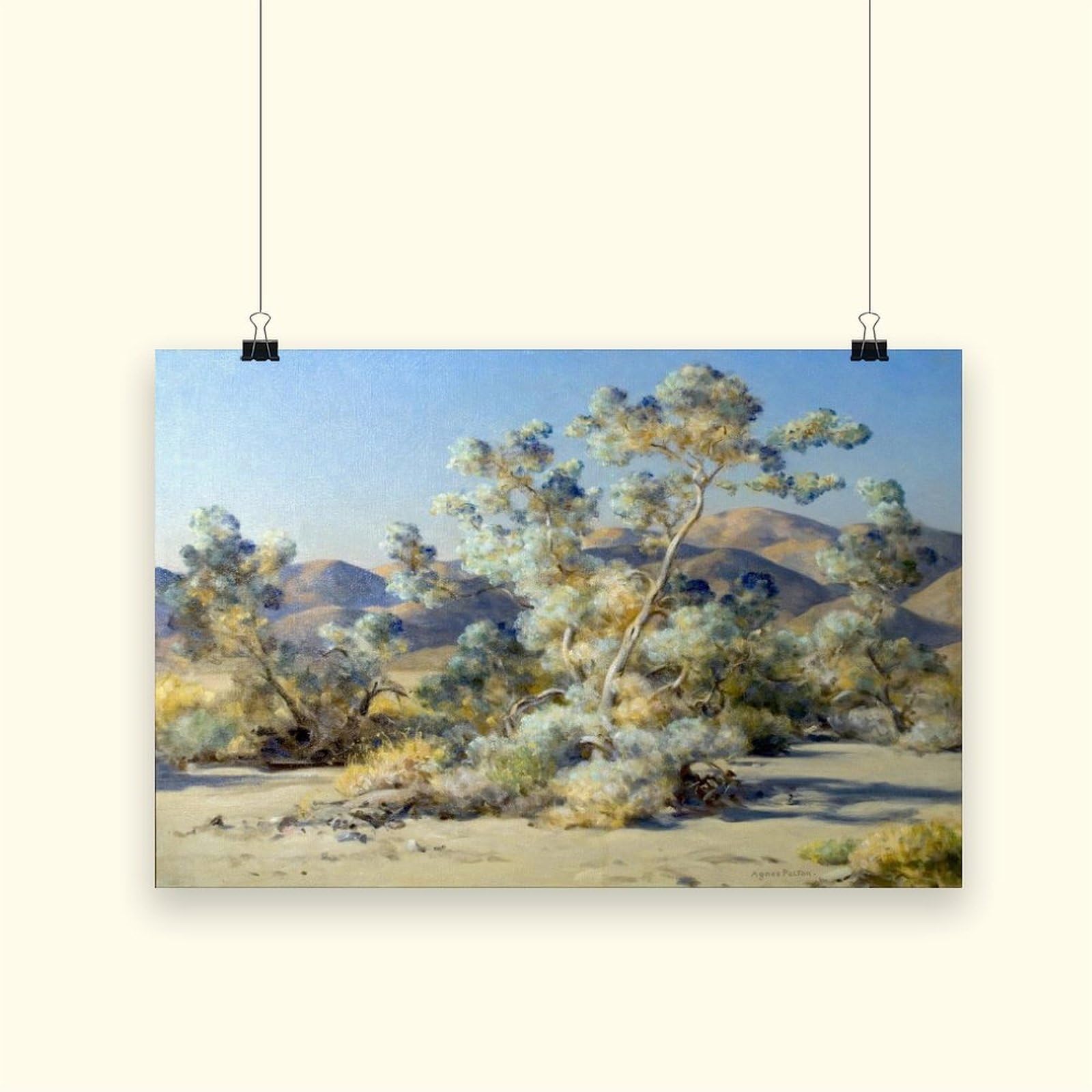 F I N U C B Smoketree von Agnes Pelton – Mystische botanische, symbolistische Pflanzenszene, ätherische Wanddrucke, Poster, Leinwand, Dekoration, Gemälde, Wandkunst für Büro, Wohnen
