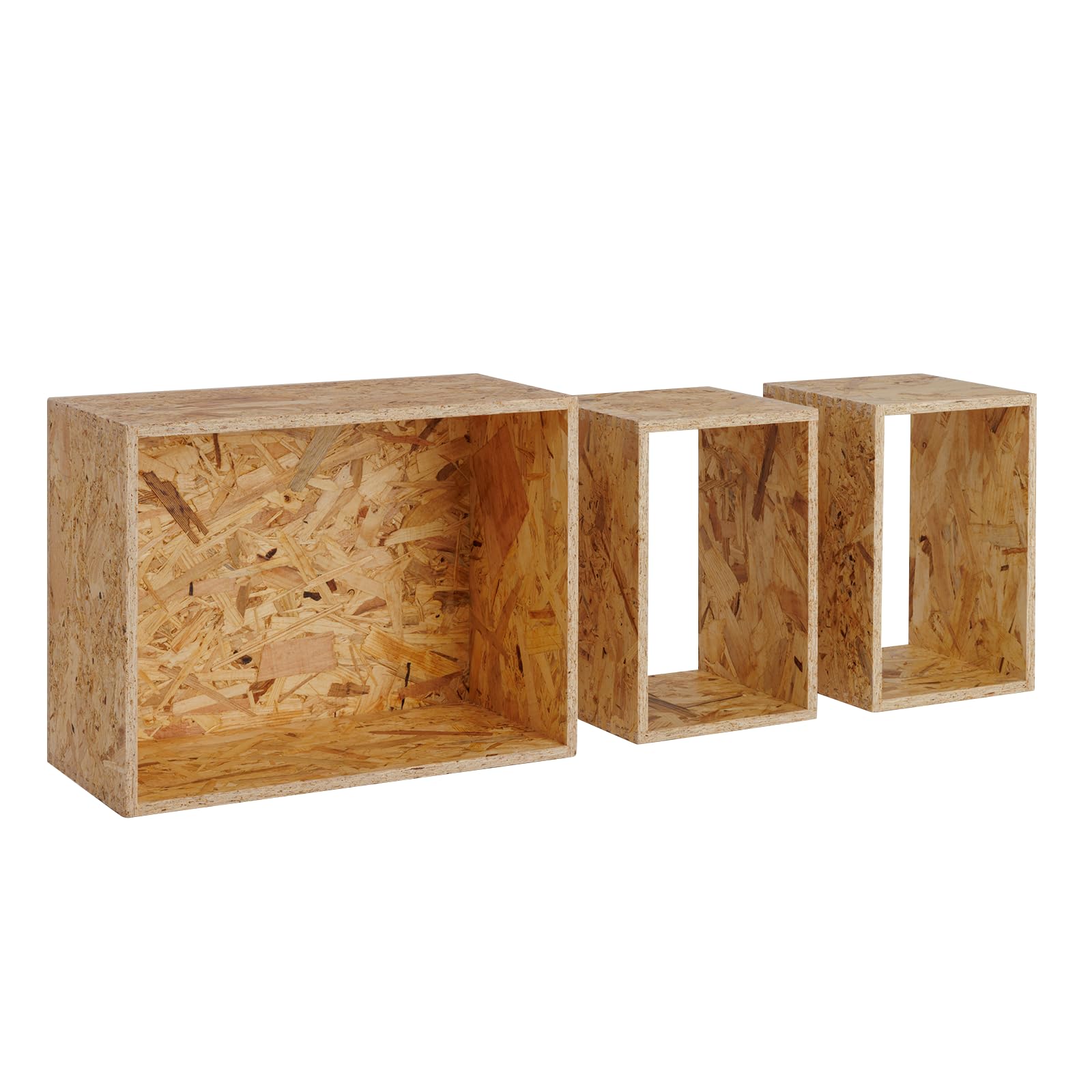 Amazon｜イエノLabo. あられ組み シェルフボックス2 OSB 完成品