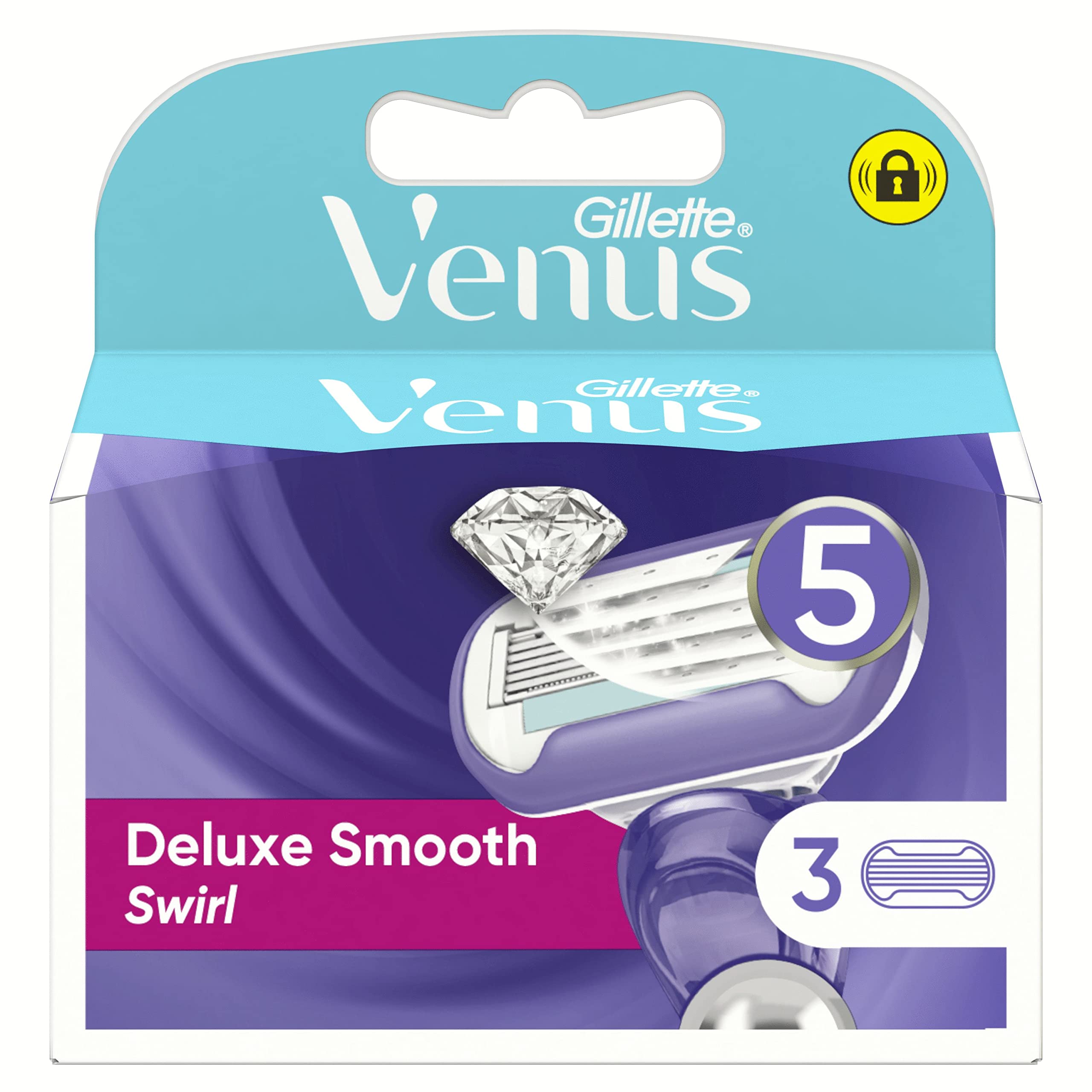 Gillette - 3 żyletki Venus Deluxe Smooth Swirl - 1 sztuka