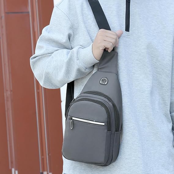 Bum Bag Men's Oxford Cloth Chest Bag, Crossbody Shoulder Backpack, Sports Waist -blue