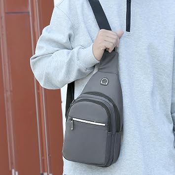 Bum Bag Men's Oxford Cloth Chest Bag, Crossbody Shoulder Backpack, Sports Waist -blue
