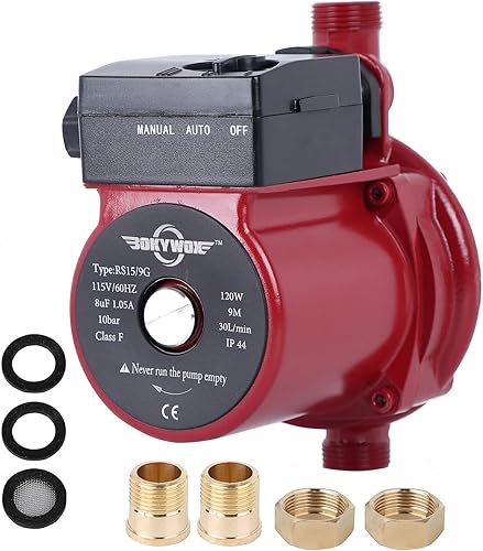 RS15-9R Bomba de refuerzo automática+34 '' hembra* 12 '' NPT conector de latón macho