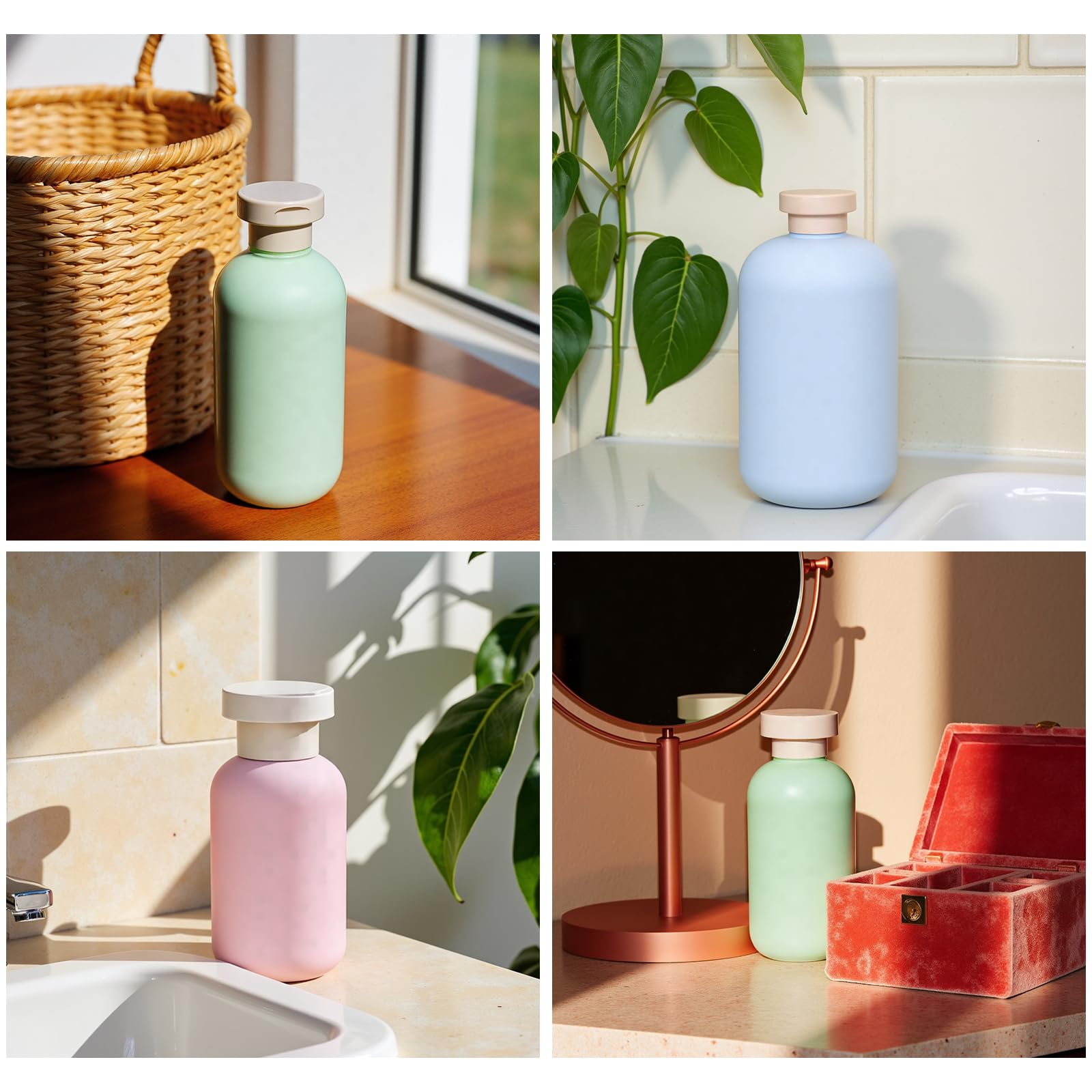 Bottiglia Da Viaggio A Prova Di Perdite Squeezable Contenitori Di Comprimibili Per Articoli Da Toeletta Balsamo Shampoo Lozione E Accessori Per Il Lavaggio Del Corpo Tre Pacchetti Rosa