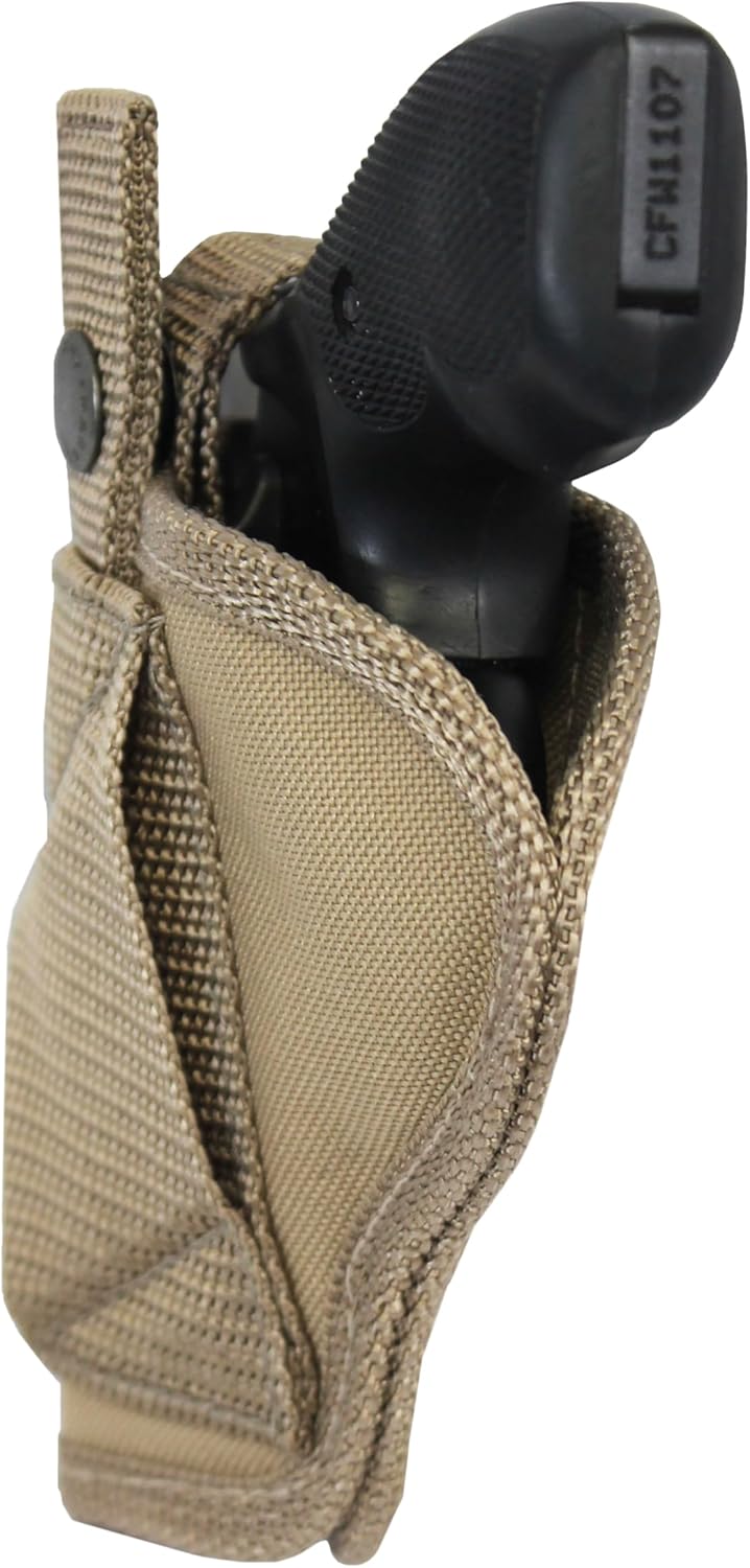 Barsony Desert Sand Cross Draw Holster for 2", Snub-Nose .38 .357 Revolvers
