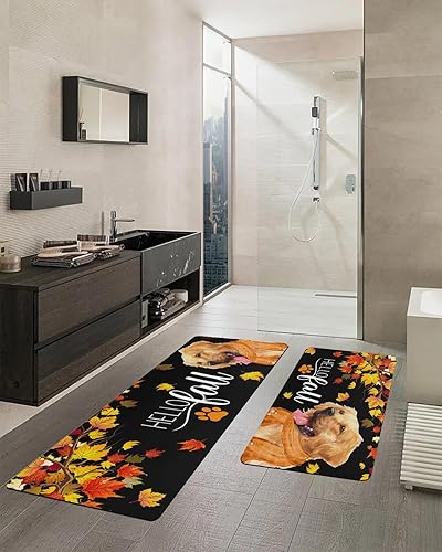 Miniatura 7 de Tapete de baño de otoño de Acción de Gracias para bañera, antideslizante, de secado rápido y absorbente, tierra de diatomeas, ducha, fregadero,