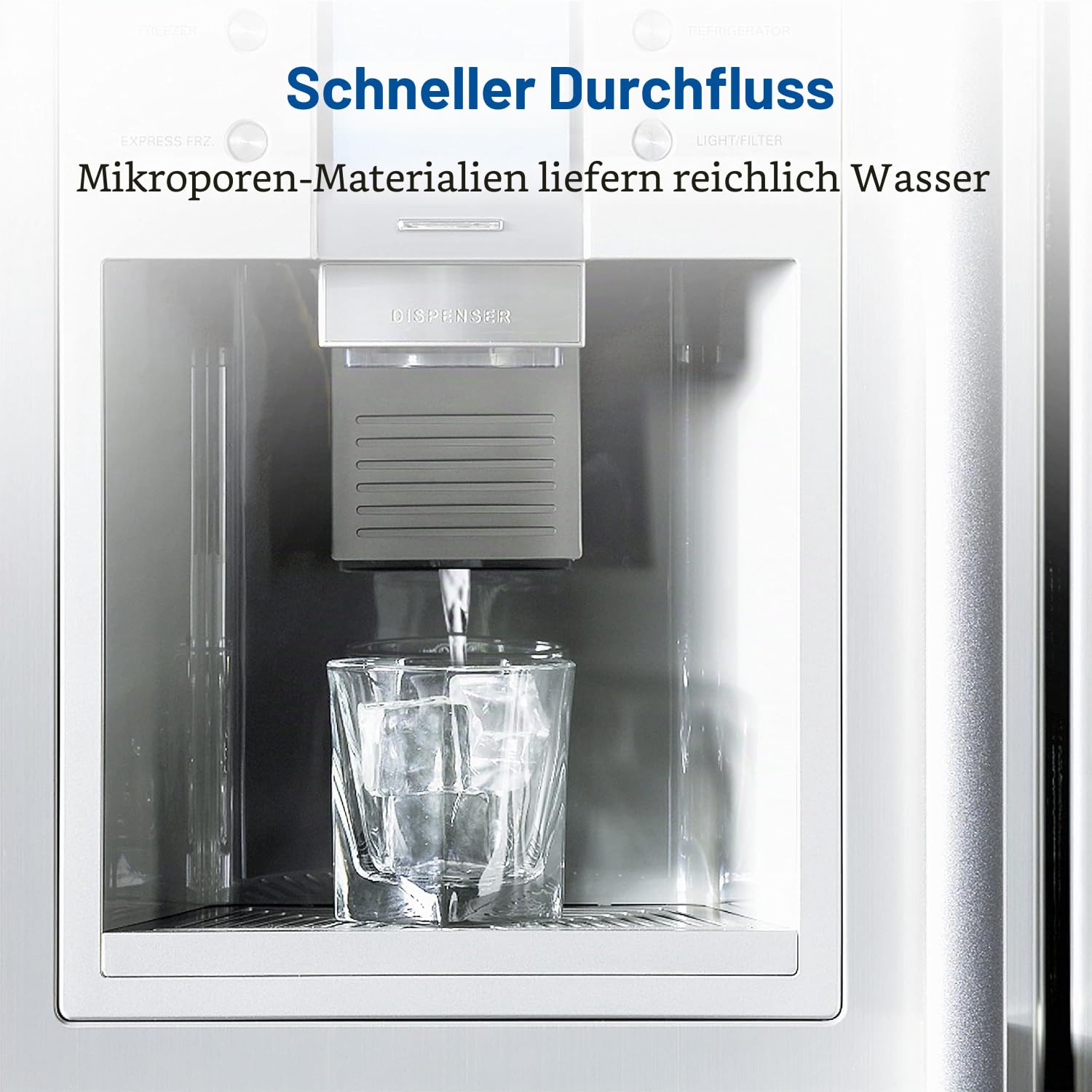 AQUACREST 644845 Wasserfilter Kühlschrank Siemens, Ersatz für Bosch Ultra Clarity Wasserfilter 644845, Kompatibel mit Siemens Bosch Neff 740560 9000077104 (3)