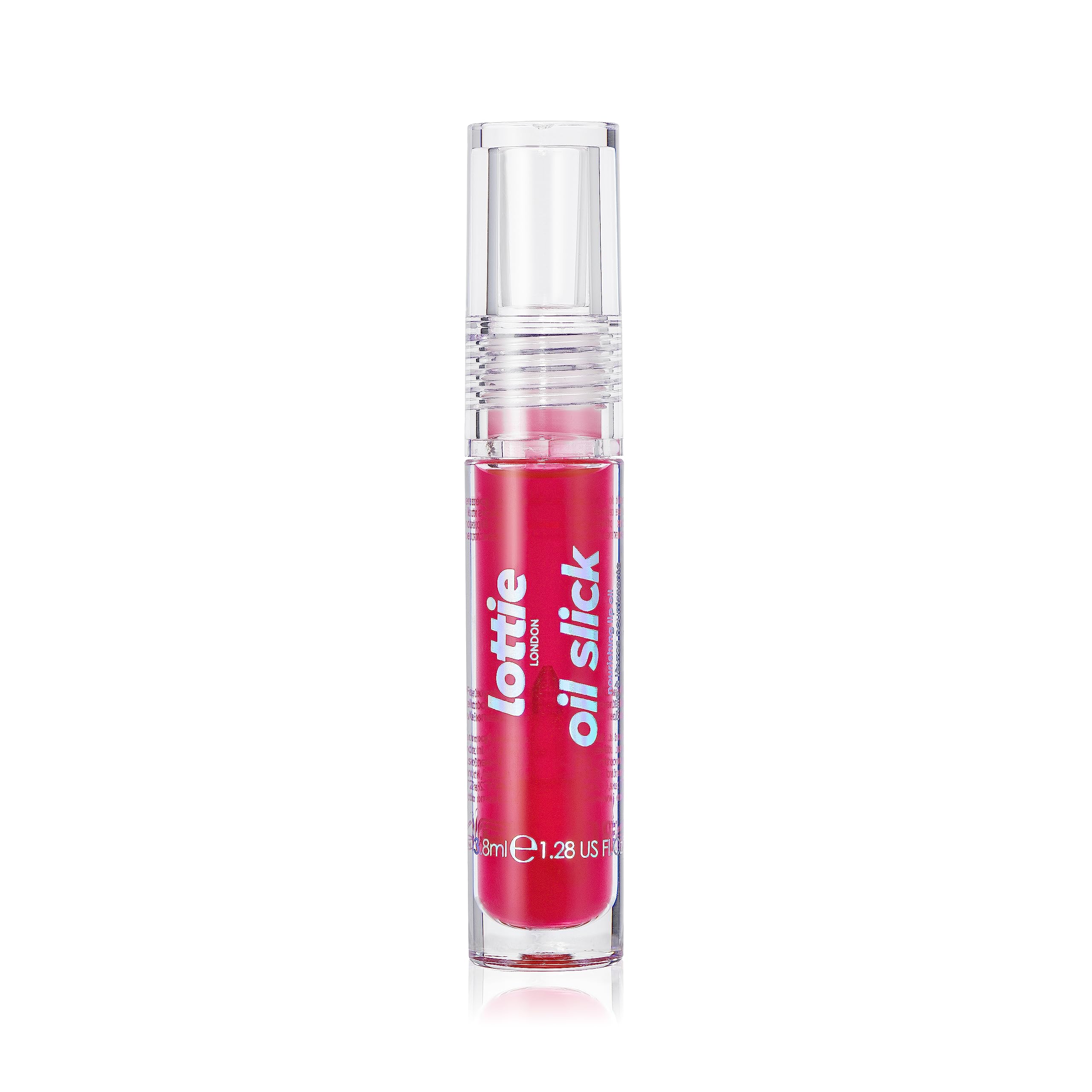 lottie LONDONOil Slick Strawberry Dreams - Vegan Lip Oil - Achieve Flawless Glossy Finish & Hydrated Lips - 3.8ml