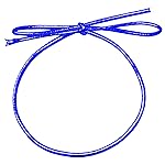Mandala Crafts 6 Inches Pre-Tied Stretch Loops with Pre Tied Bows from Elastic Ribbon - 100 Blue Elastic Bows Boxes Bows Tags Gift Elastic Wrapping Cord String