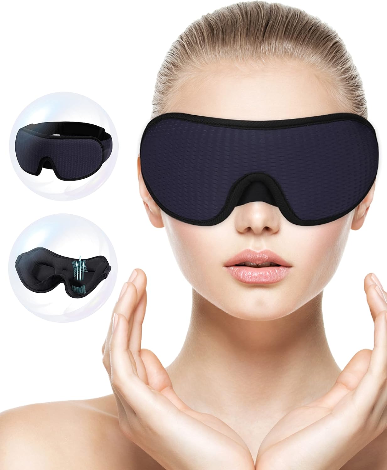 Buy MrsJeggy Eye Mask for Sleeping ,Upgraded 3D Contoured 100 Blackout