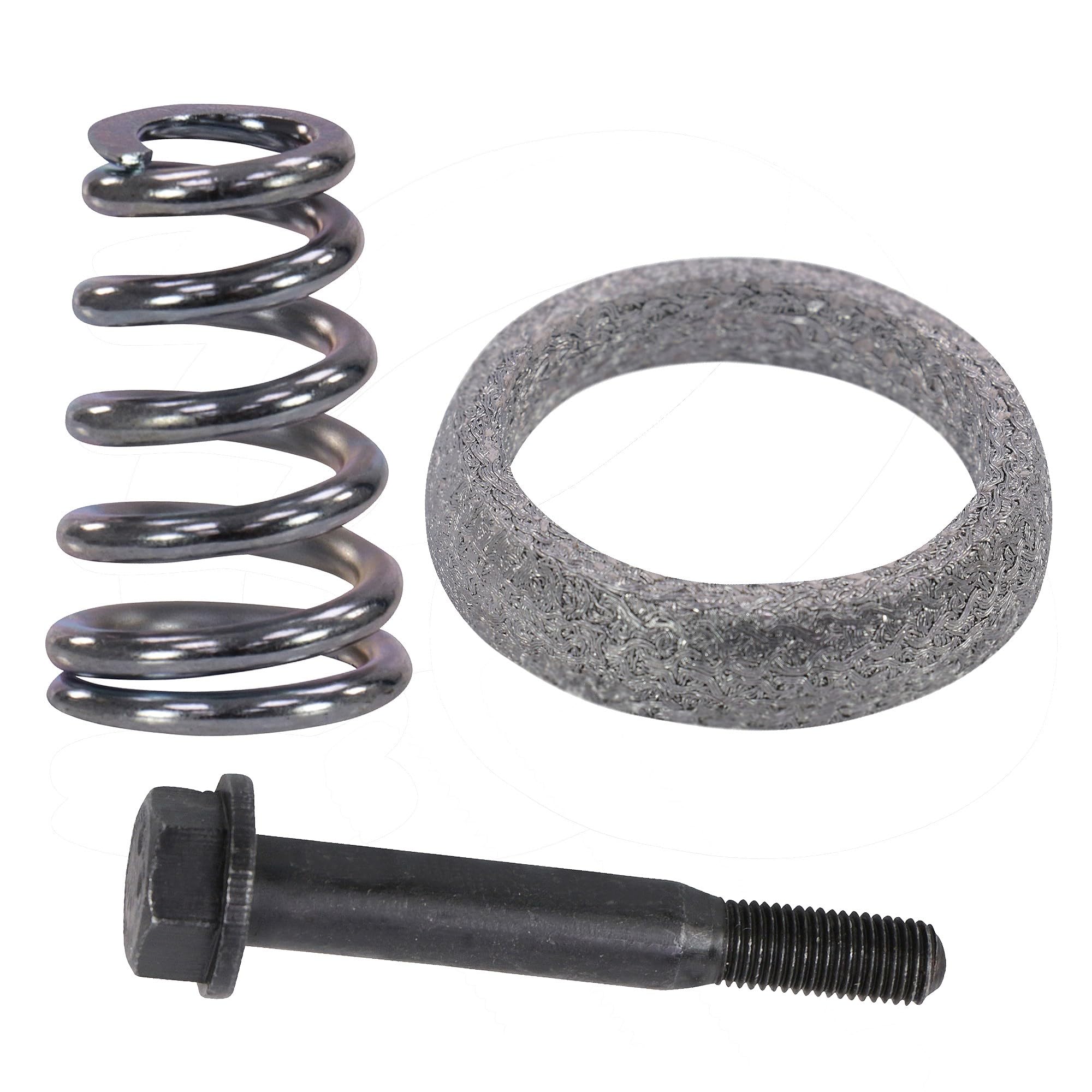 ATEC Germany Silenciador de escape 1x Silenciador central, 1x Silenciador trasero, 1x abrazadera, 7x tope, 2x muelle, 2x tornillo, 1x junta compatible con OPEL ZAFIRA A (T98)