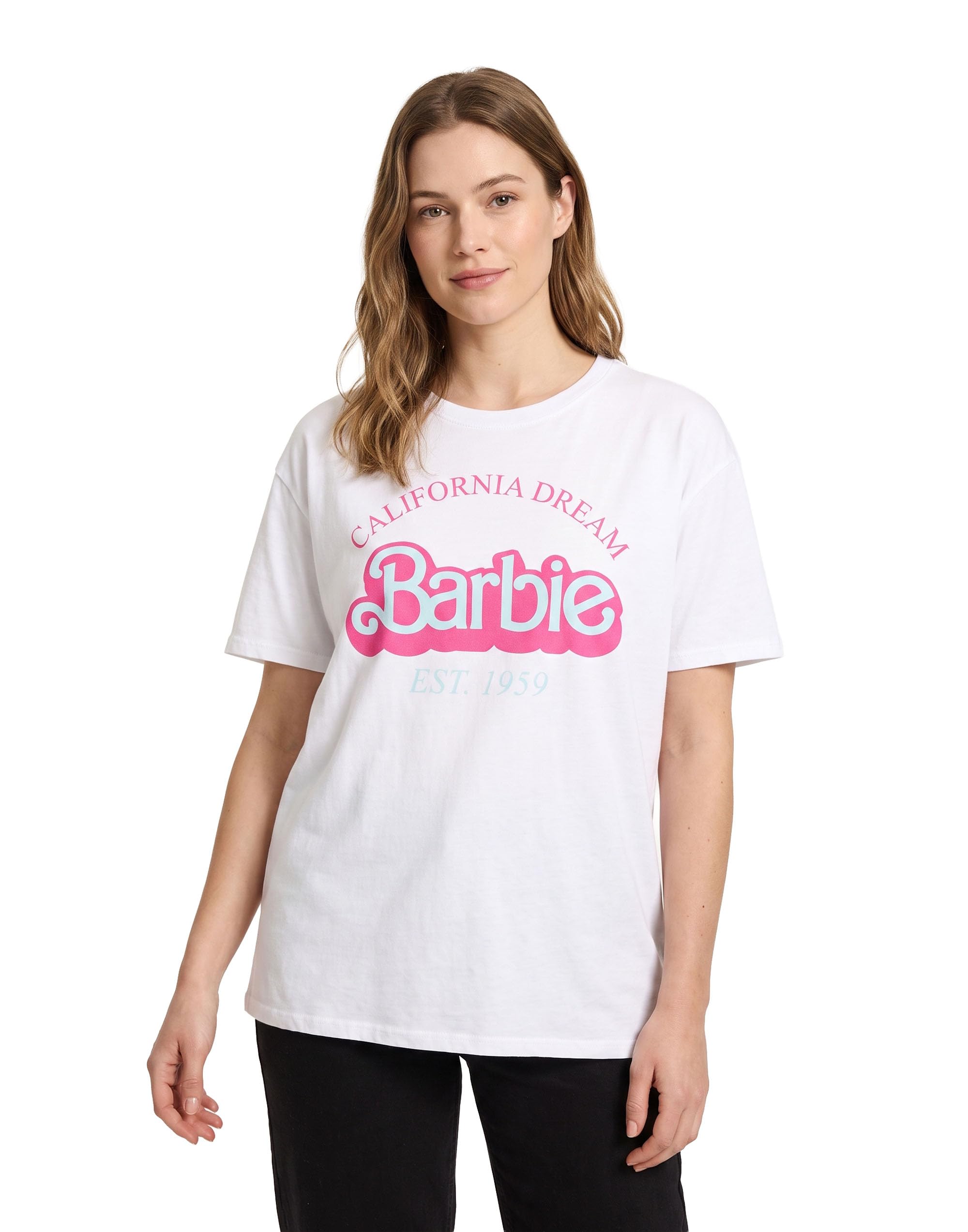 Vanilla Underground Women's White Barbie California Dream Short Sleeved T-Shirt - Medium