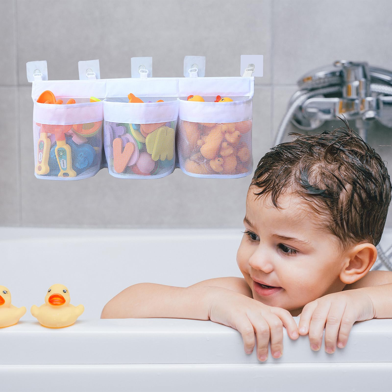 Tyafzzn Badewannenspielzeug Organizer - Hängeaufbewahrung Für Badespielzeug