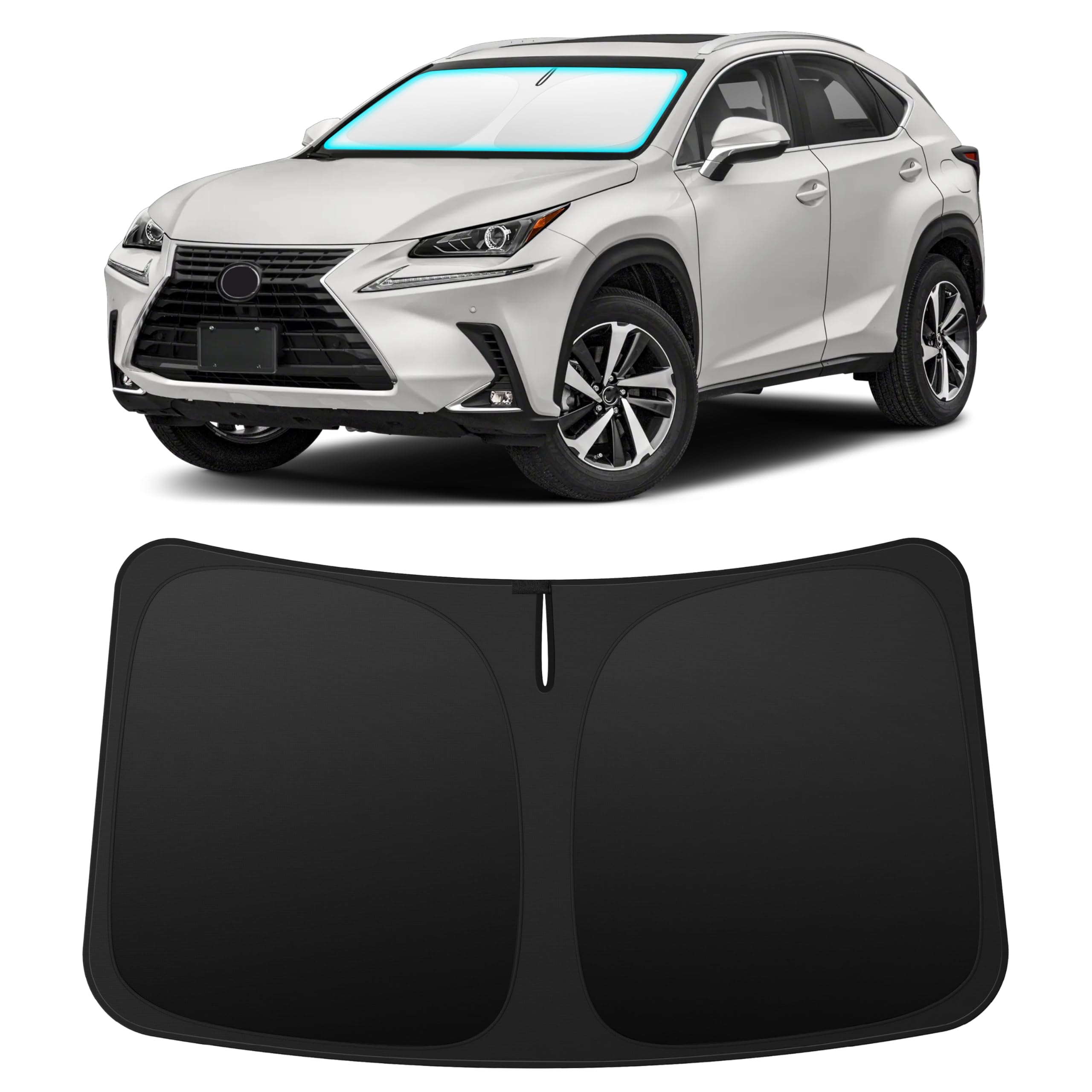 INSAUTO Custom Fit Windshield Sun Shade for Lexus NX 2015-2021