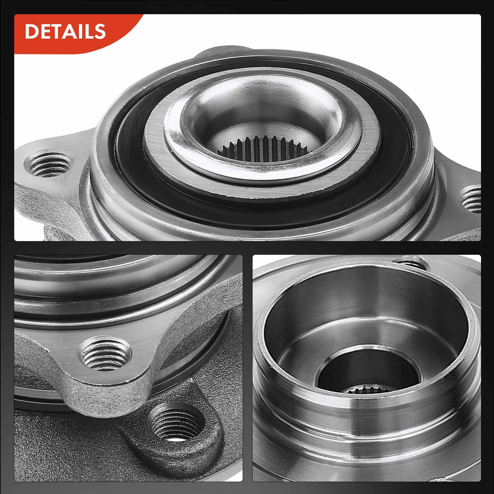 Frankberg Roulement de roue, kit de roulement de roue, avant | devant Roue à bride ⌀135,7, 8672371; Compatible avec: S60 I 384, S80 I 184, XC70 Cross Country 295, V70 II 285