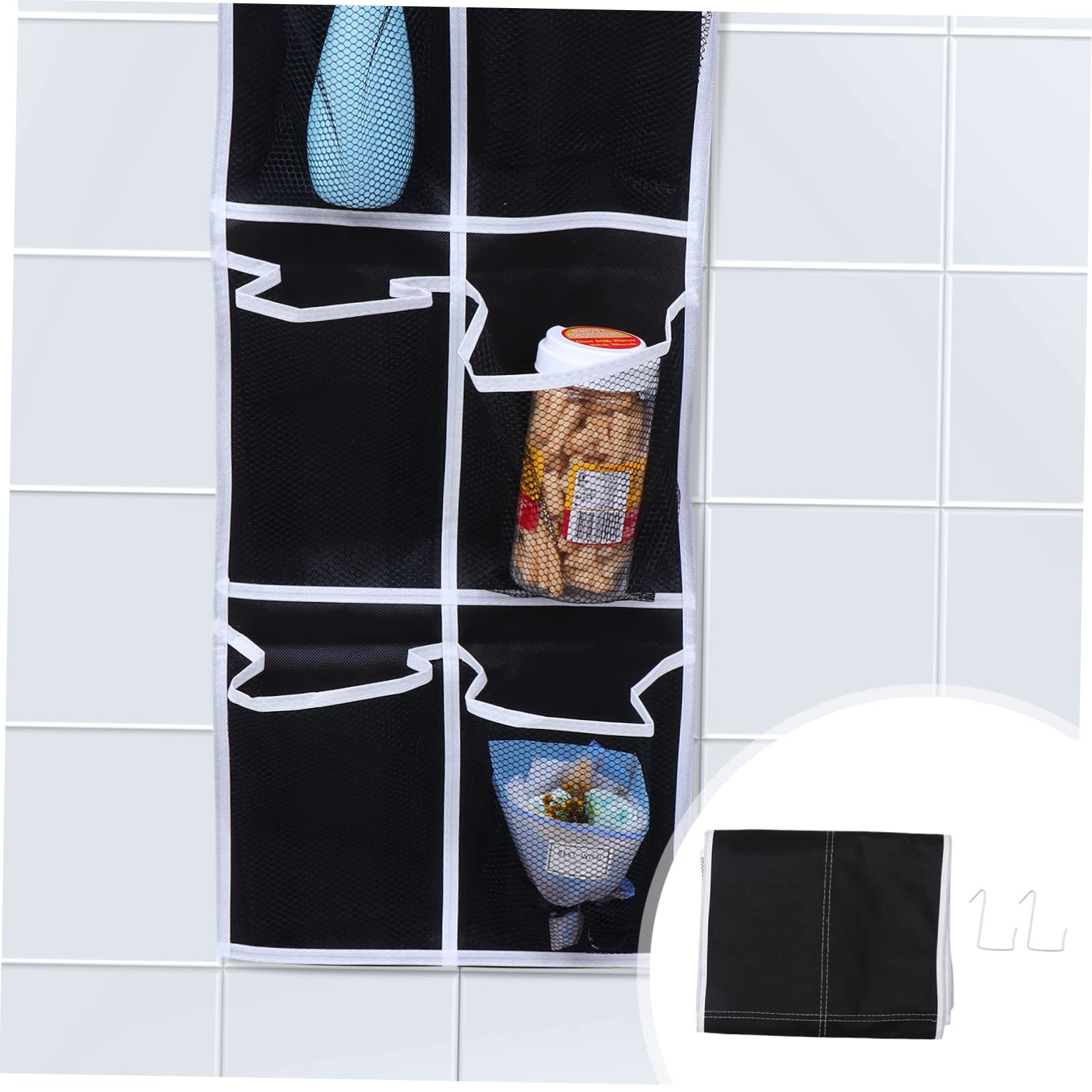 Cabilock 12-Pocket Storage Bag Multi-Layer Home Organizer Mesh Fabric Hanging Pouch