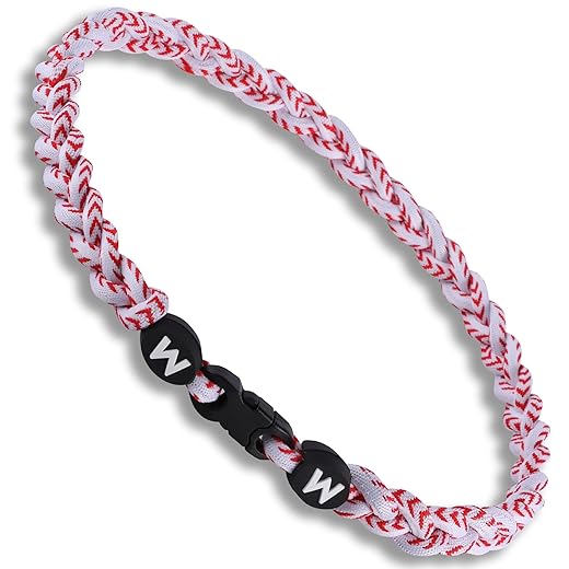 Willtok Premium Baseball Rope Necklace, Baseball Necklaces For Boys, Sports Fan Shop Gifts, Baseball Stuff Accessories, Baseball Necklace Rope Baseball Red Stitch