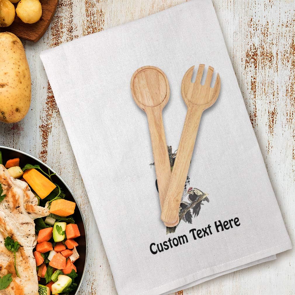 Style In Print Custom Decor Flour Kitchen Towels Pileated Woodpecker James Audubon Birds Animals Animals Birds Cleaning Supplies Dish Towels Personalized Text Here