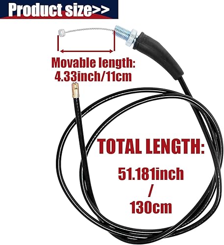 Miniatura 2 de Cable de giro del mango del acelerador para manubrios de 78 pulgadas 22 mm