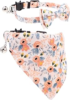 Ipetboom 1 Conjunto De Cachecol De Gola Para Animais De Estimação Cachecol De Menina Cachecol Floral Decoração De Macramê Cachecol Triangular Para Gatos Gola De Pescoço Para Animais De