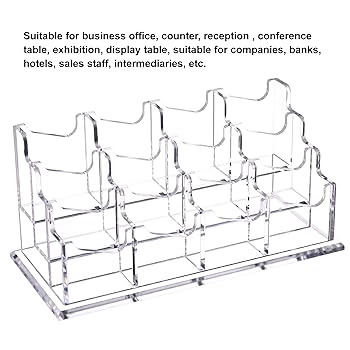 Amazon | 名刺ホルダー 縦型 12スロット 3段 デスク用マルチ